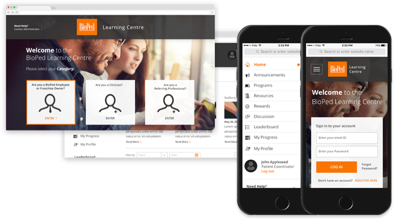 BioPed Learning Centre portal