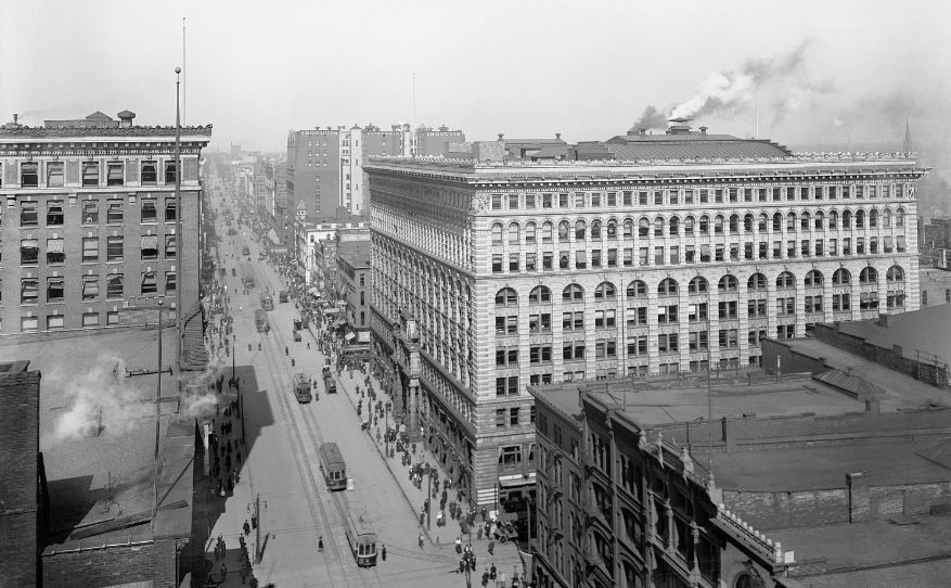 main street Buffalo in 1948