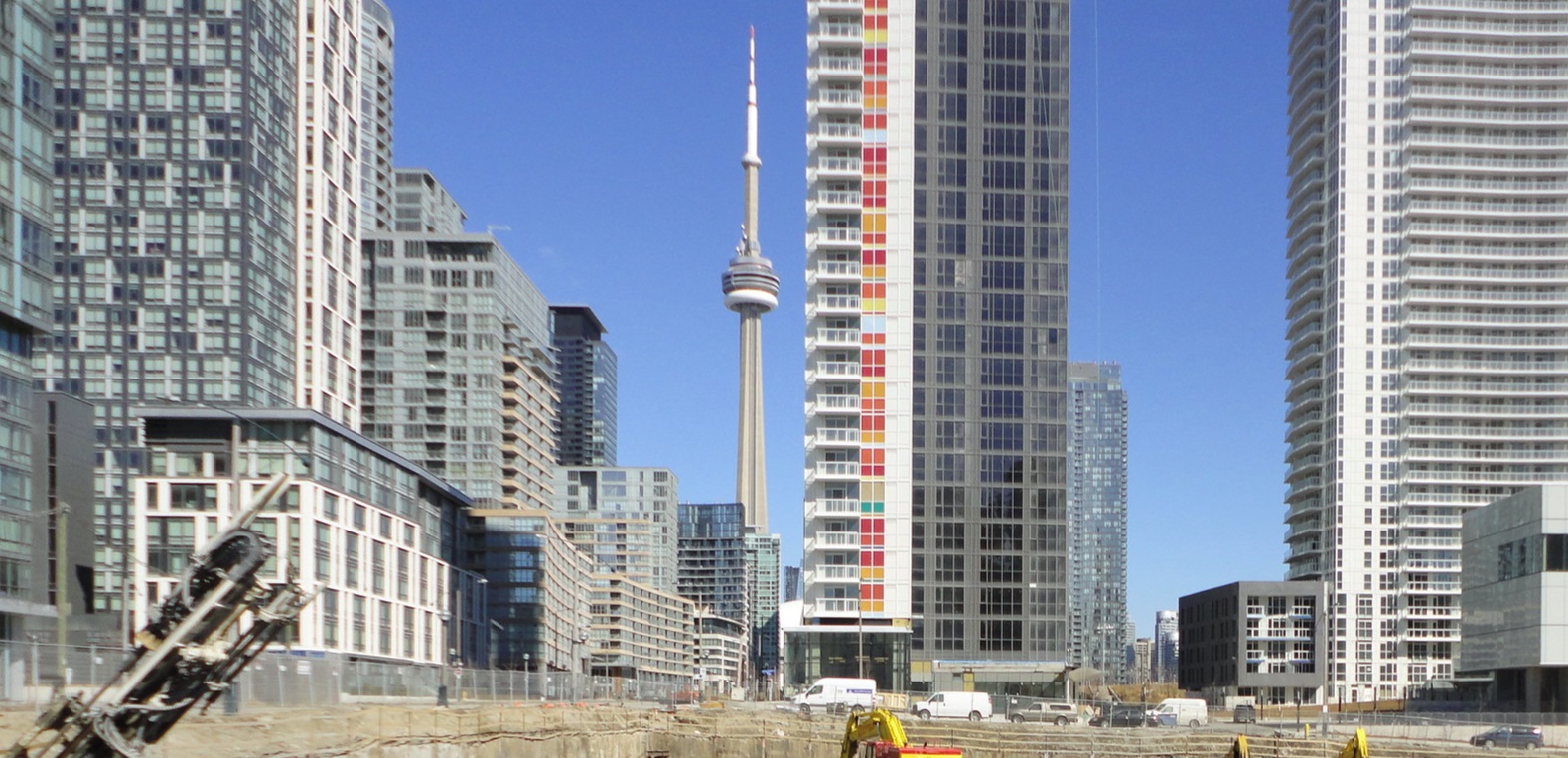 Lakeshore condominiums being built in Toronto